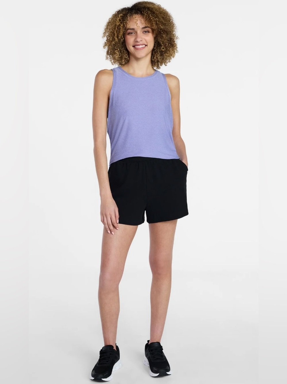 NWT Athletic works Black French Terry Shorts